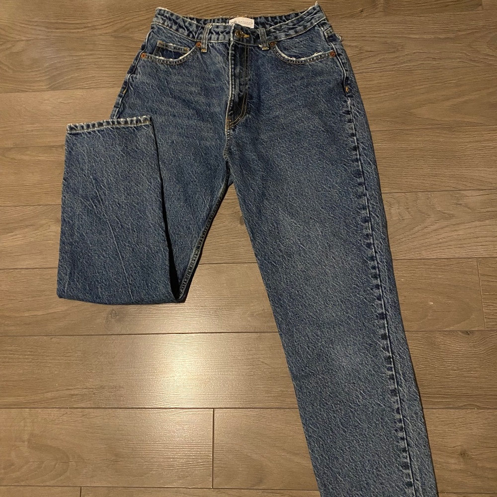 Mid/High Rise Dark blue Jeans
